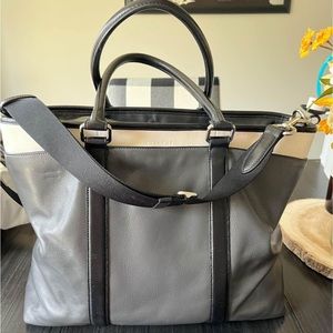 XL COACH Pebble Leather Computer Work Bag